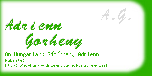 adrienn gorheny business card